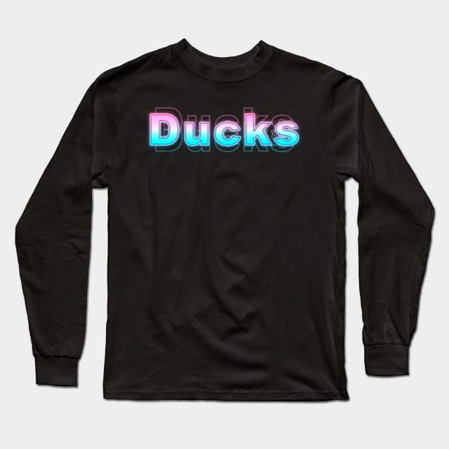 Ducks Long Sleeve T-Shirt by Sanzida Design